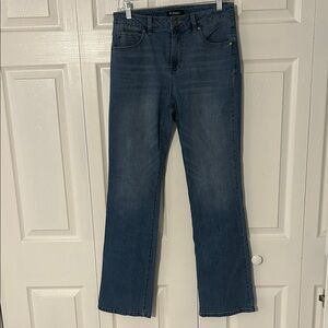 D jeans Women's Classic Straight Leg Jeans - Dark Blue Sz 8